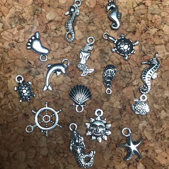 Jewelry - (3/$15) Nautical necklace/bracelet 15 charms